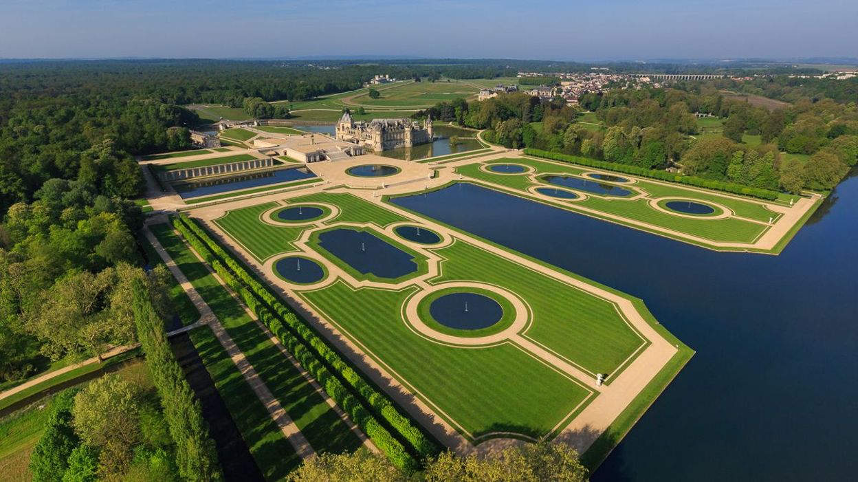 Histoire Château de Chantilly  - Château de Chantilly Jardin 