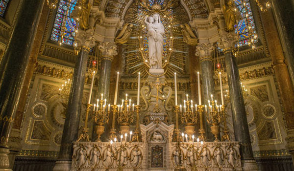 Histoire Basilique Notre-Dame de Fourvière  - Lyon Basilique Notre-Dame de Fourvière Vierge de Millefaud