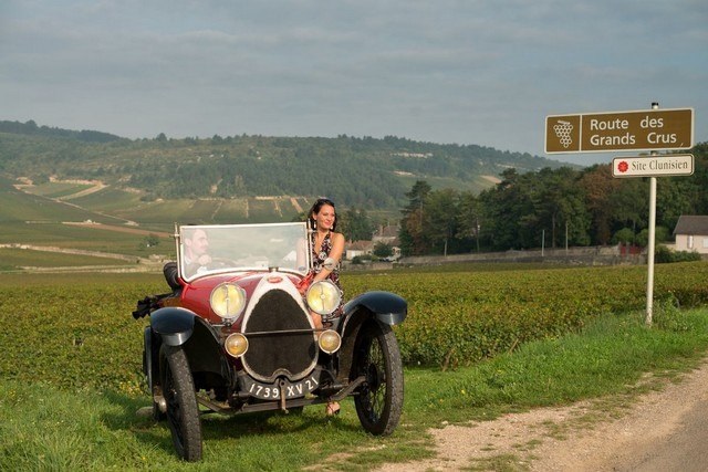Route des vins Côtes de Beaune en voiture