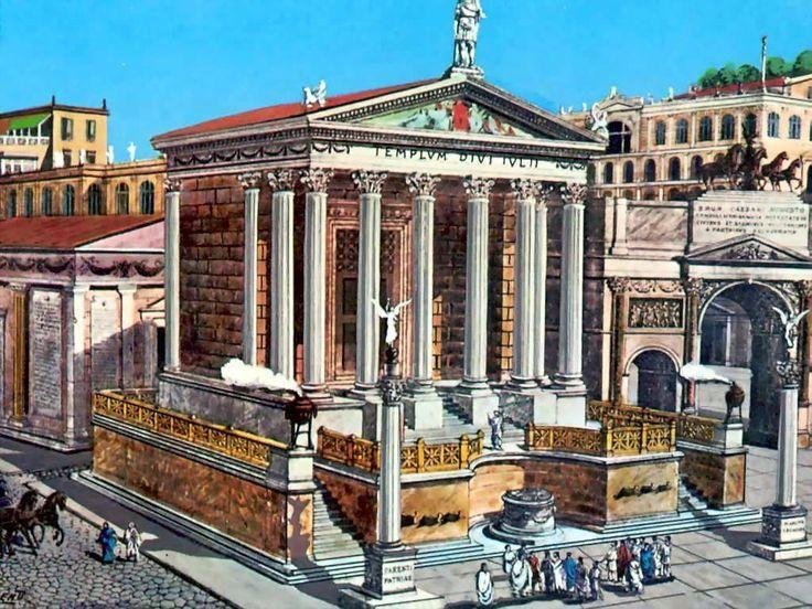 temple de césar reconstitution