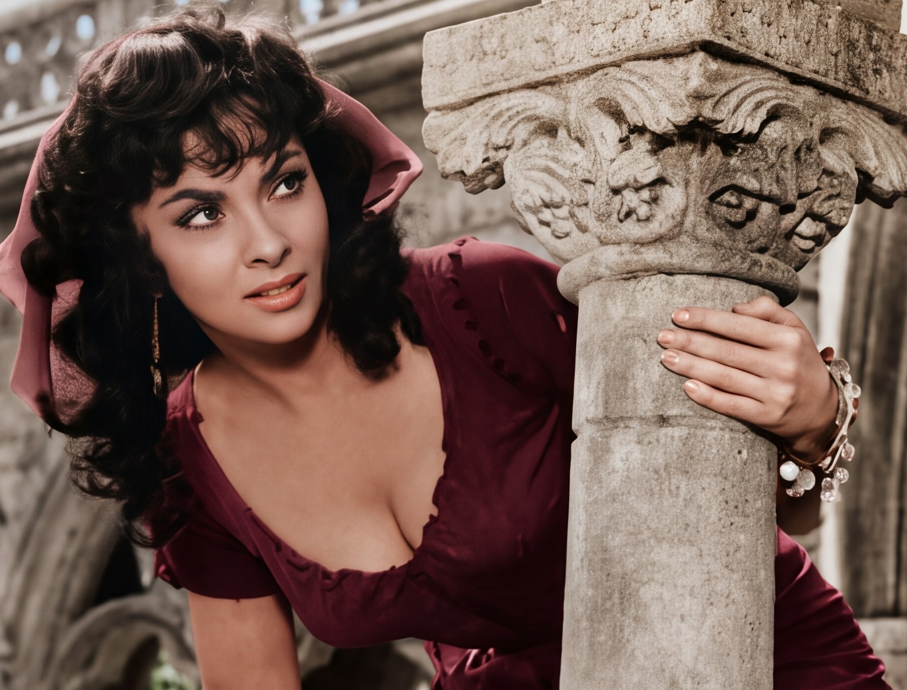 Esmeralda Gina Lollobrigida Notre -Dame De Paris 1956