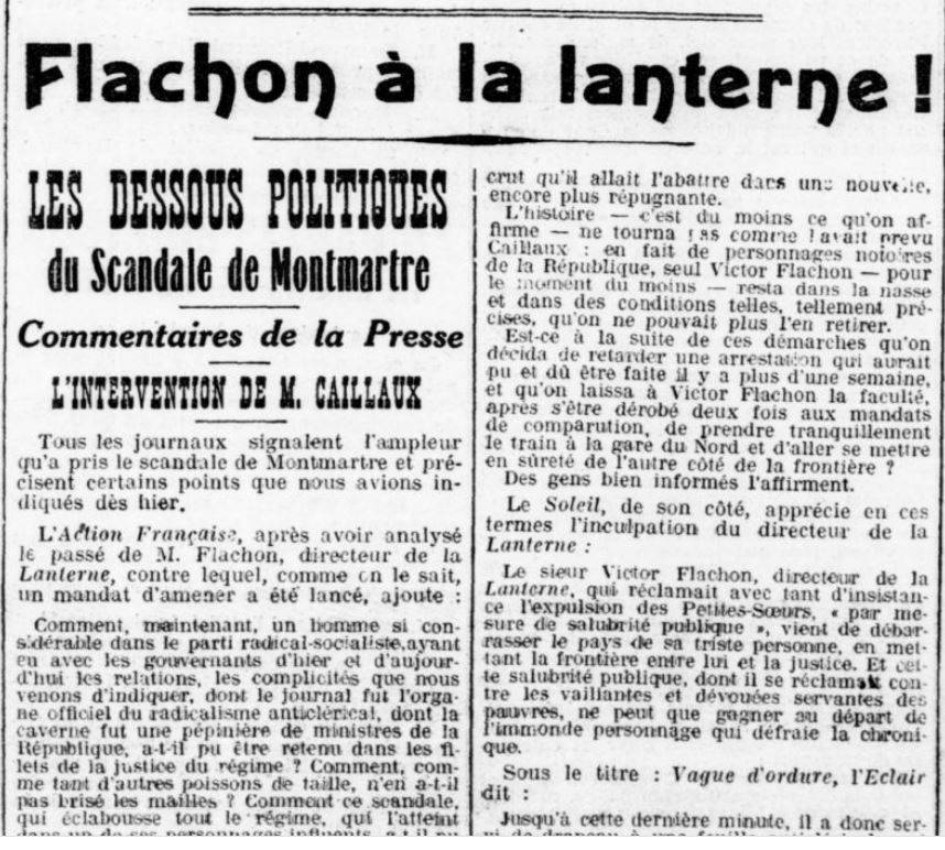   Le scandale de Montmartre 